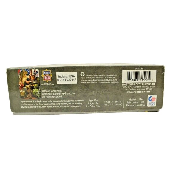 MasterPieces Men of Honor US Army 1000 Piece Military Jigsaw Puzzle (Complete) - Picture 6 of 9